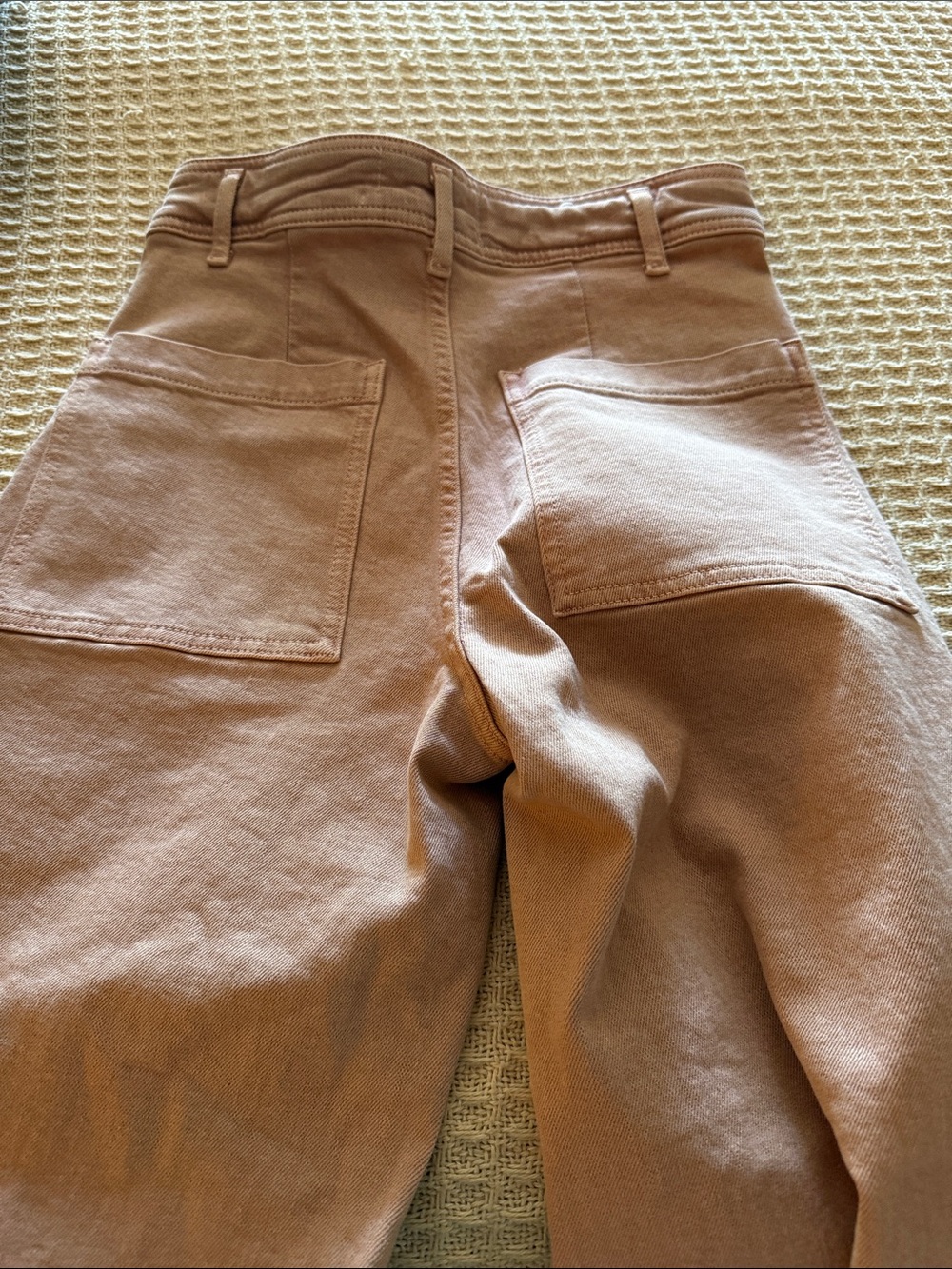 Zara The Marine Straight Jeans in Blush Pink - Picture 4 of 5